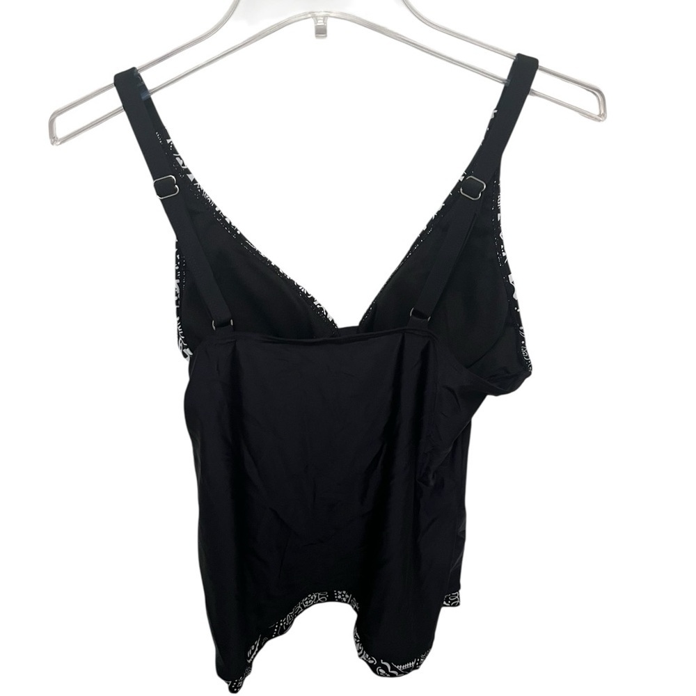 Rekita Black and White Tankini Top. NWT - Picture 2 of 4